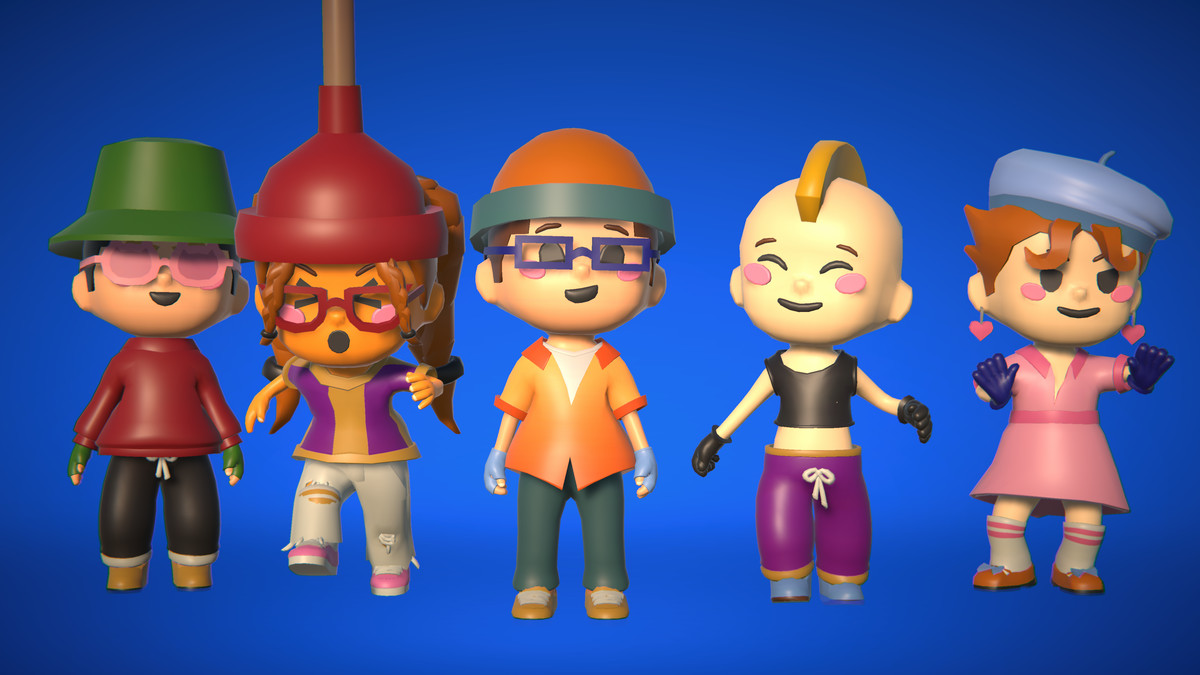 Cute Modular Character Pack – Low Poly Animated