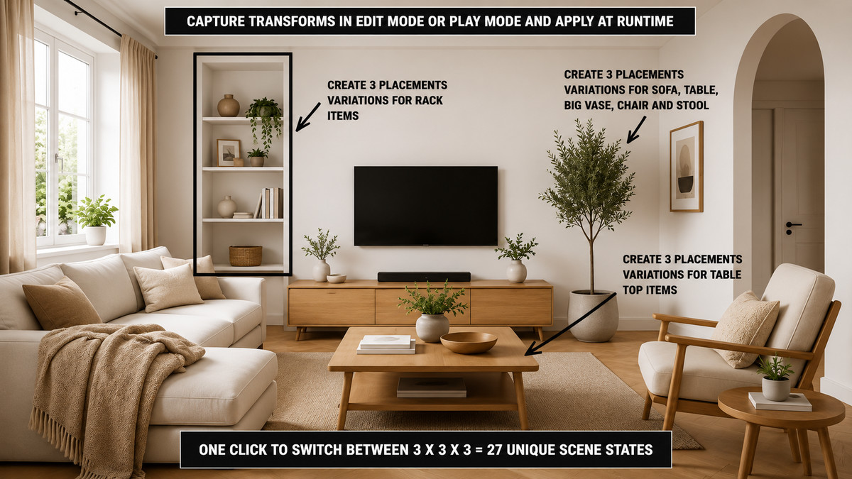 Transform Snapshot Tool : Capture in Play Mode