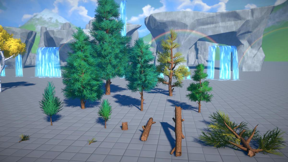 Stylized Trees | Oak Birch & Fir Forest