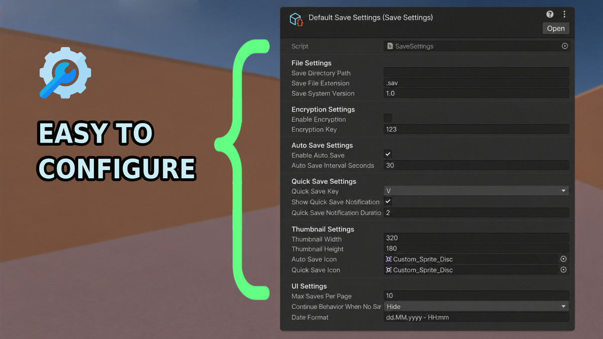 Save Master - Save and Load System with Multiple Slot Support