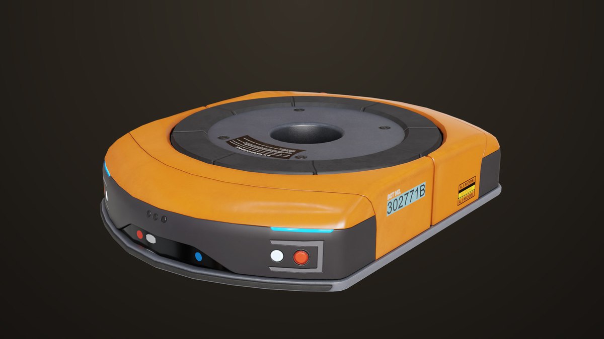 Warehouse Orange Robot Generic URP HDRP Textures