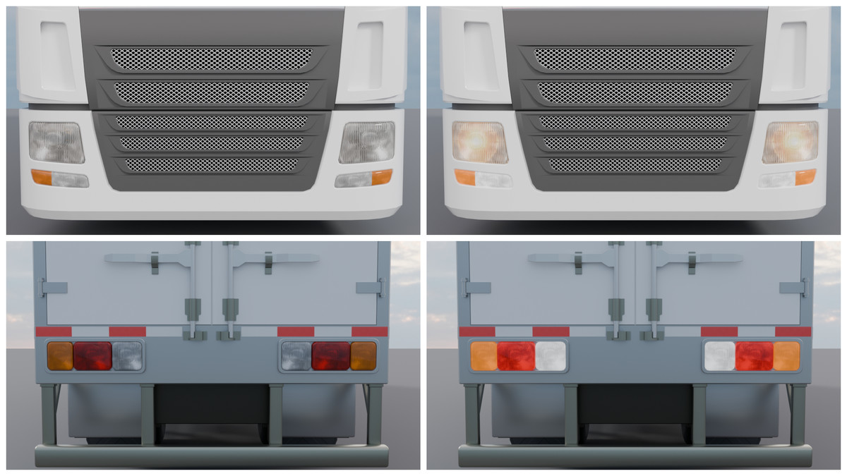 Cargo Box Truck 3D Model – Game Ready Interior, Openable Doors & Custom Branding