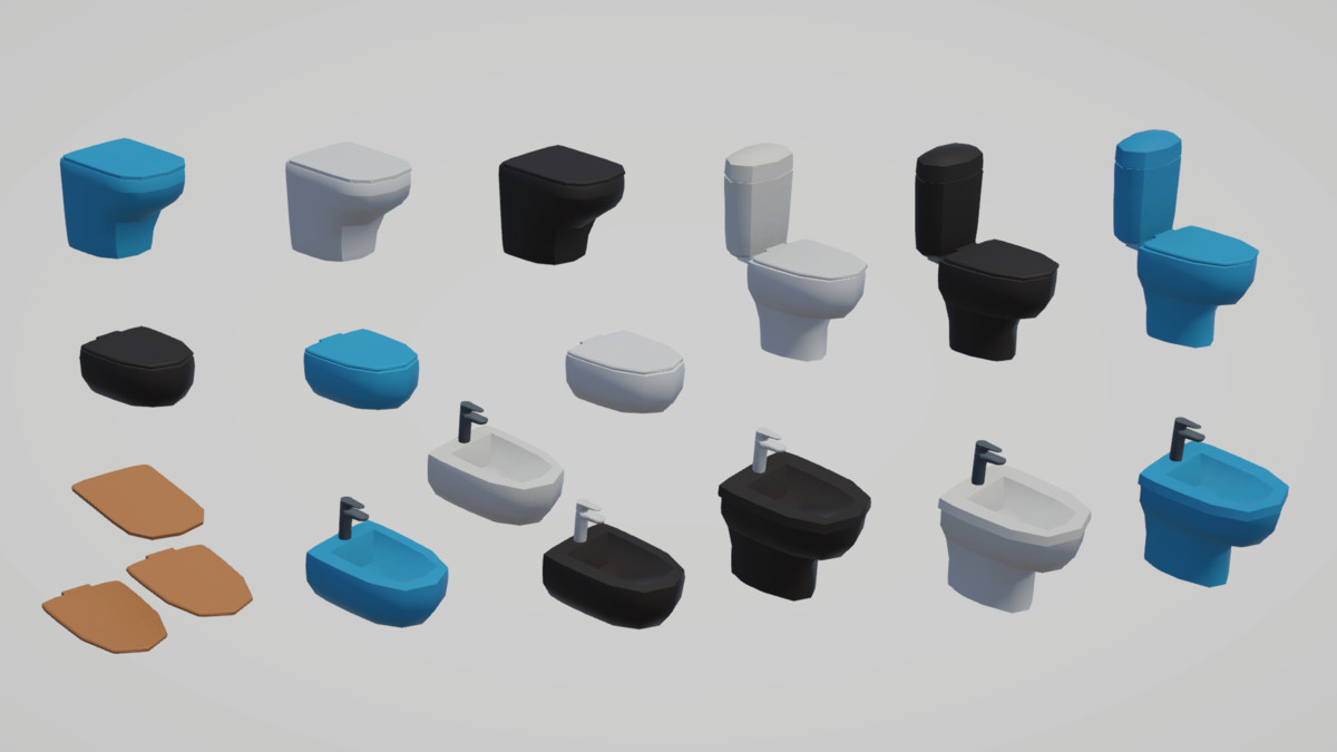 Low Poly Interior Houses – Modular Home Assets Pack