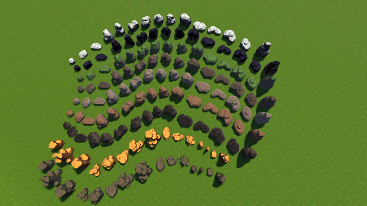 Stylised Themed Rocks