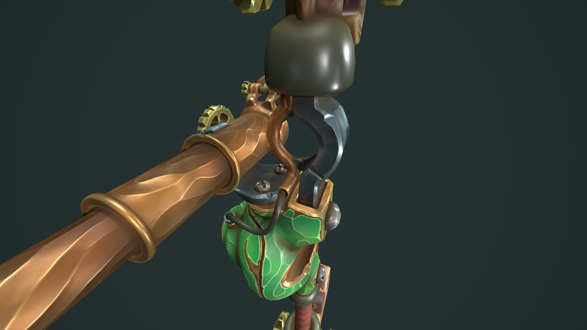 Steampunk bow quiver arrow