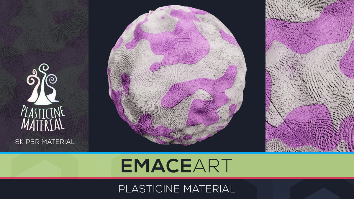 11 URP Stylized Material PBR Texture Pack - MoldWorld Plasticine