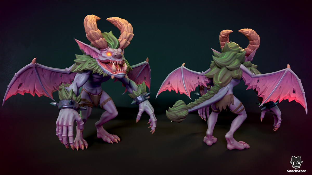 Stylized Fantasy Character (Morvane Duskwing)
