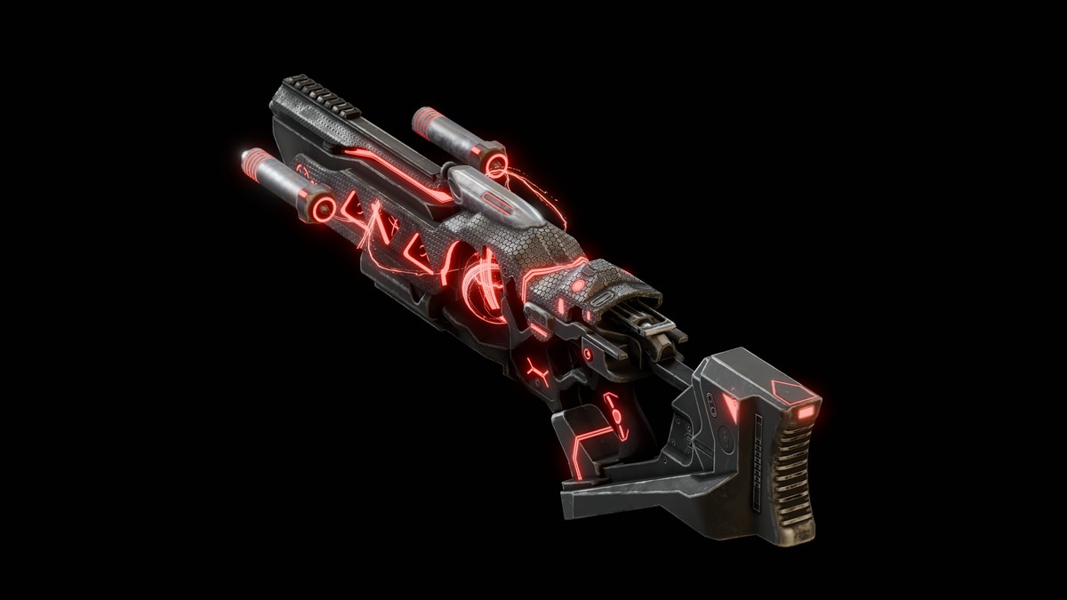 Sci-Fi Weapons - Neon SciFi Shotguns / Scatterguns with 5 Skins per Weapon