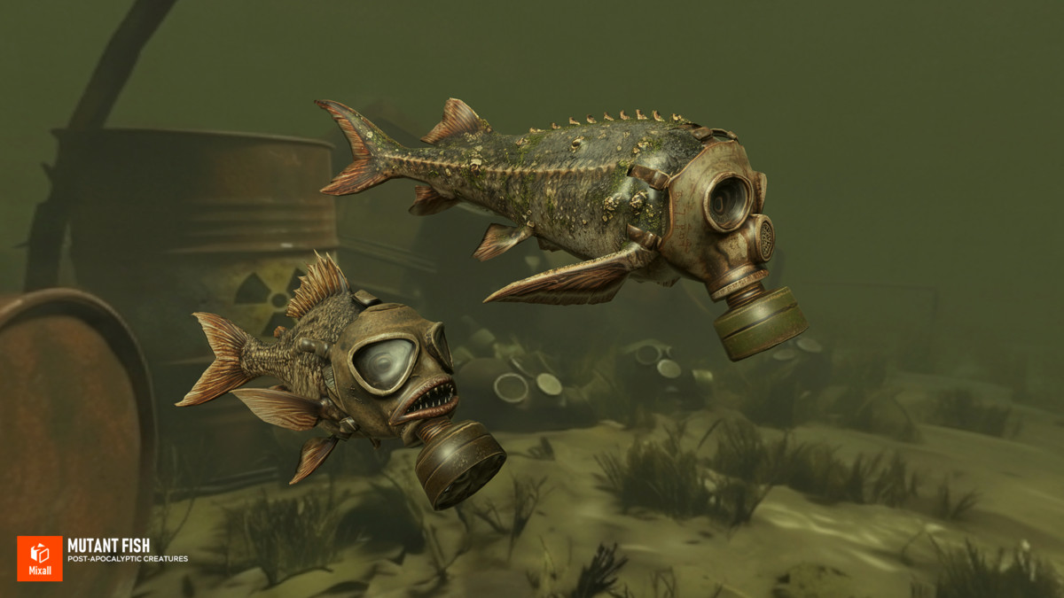 Mutant Fish - Post‑Apocalyptic Creatures