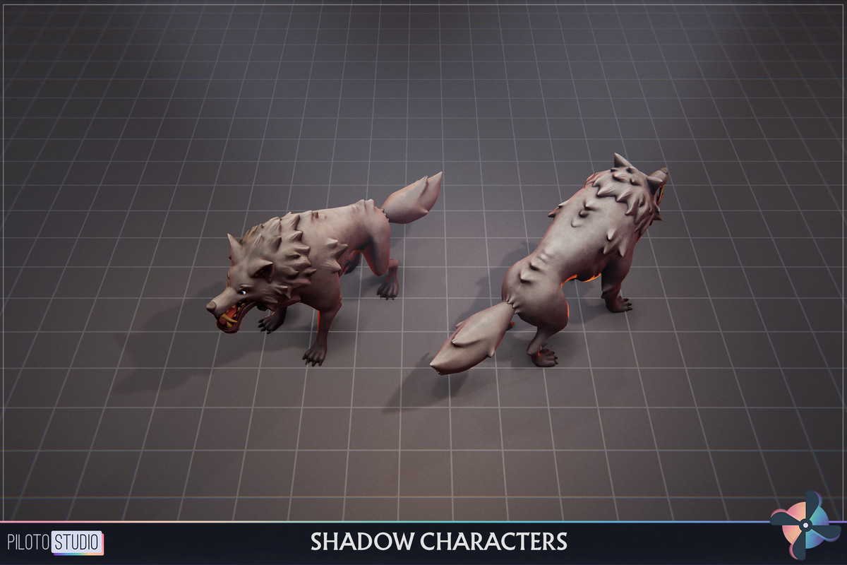 Shadow Werewolf Boss - Character + Animations + Skill VFX