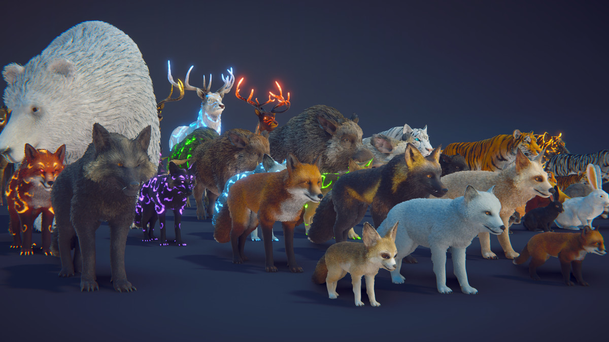Realistic: Animal Forest Set