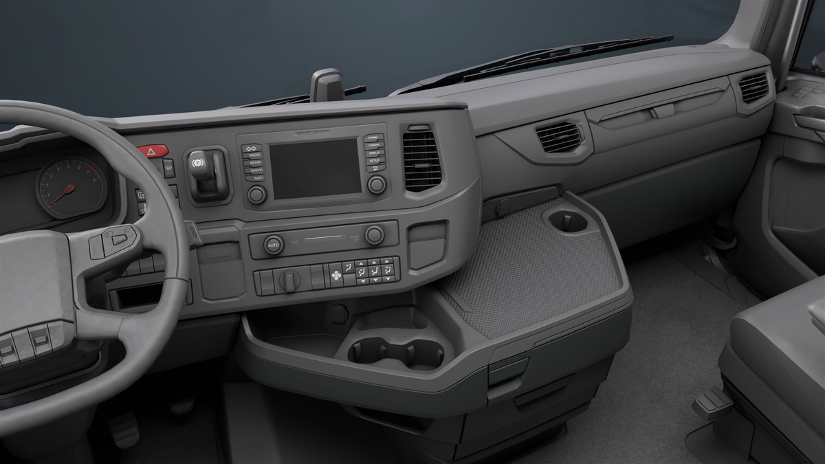 Chassis06 Cement Trailer 01 White URP HDRP Textures