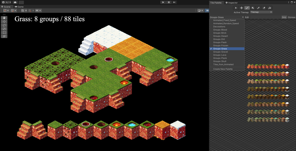 1000+ 2D Isometric Tiles, Decorations & Animated Terrains
