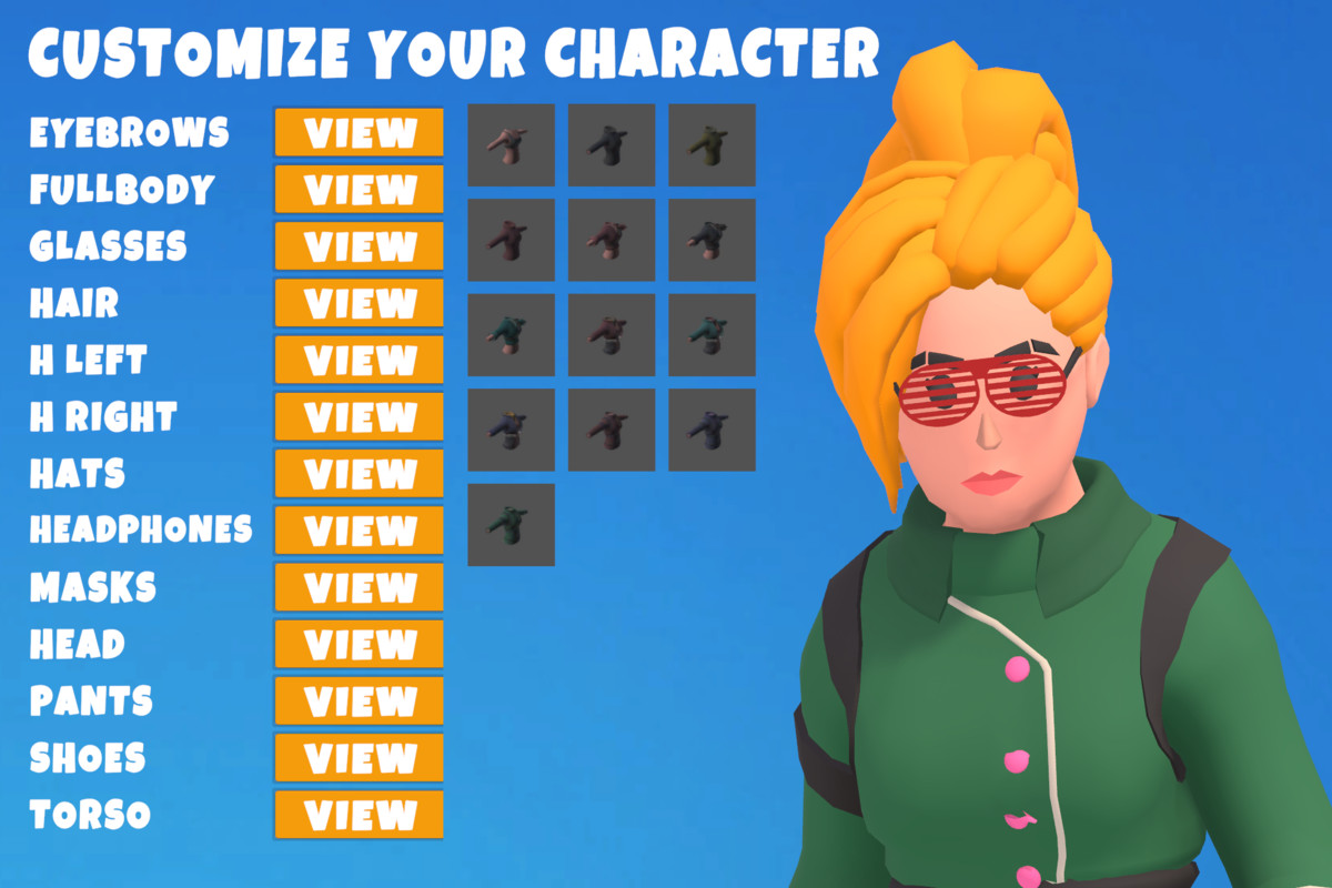 Customizable 3D Funny Characters Bundle