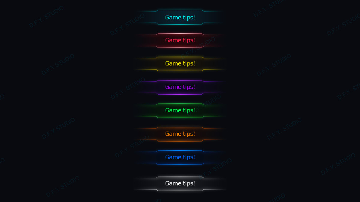 Sci-Fi Cyber UI Pro_Cyan Theme