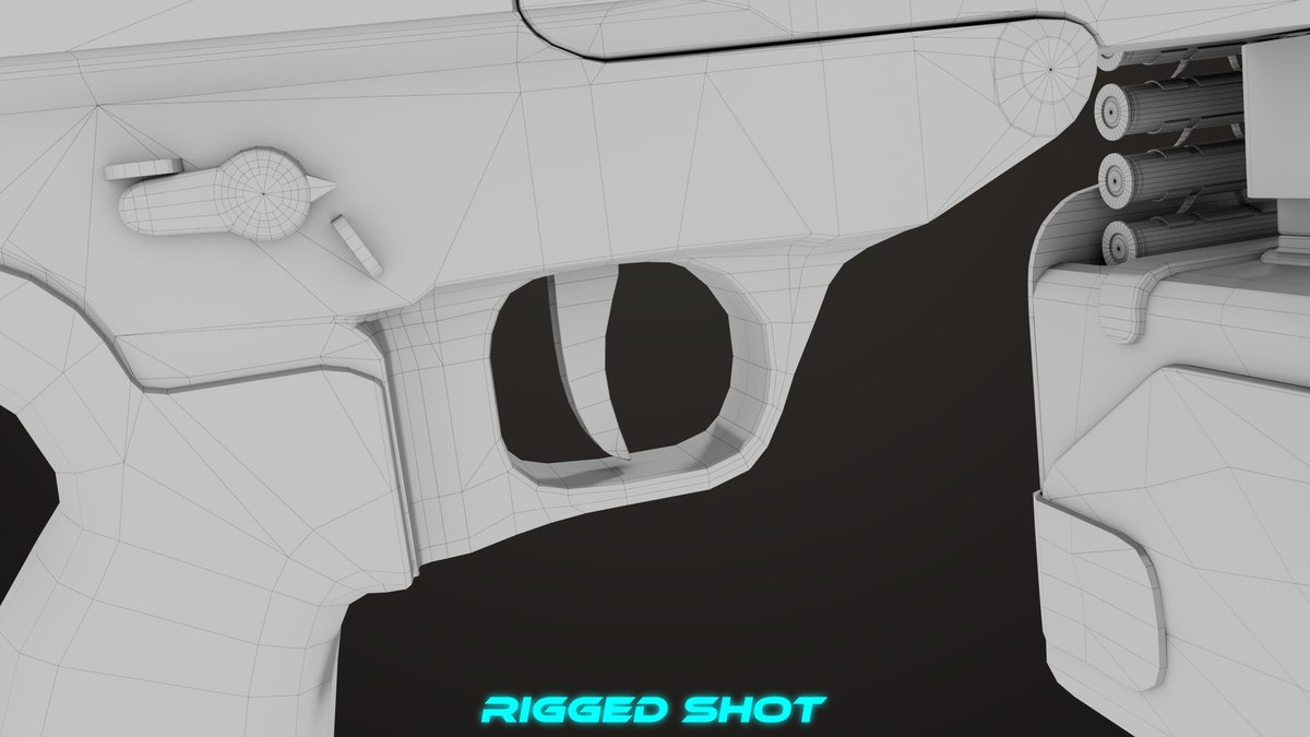 Machine Gun 14 Black URP HDRP Textures