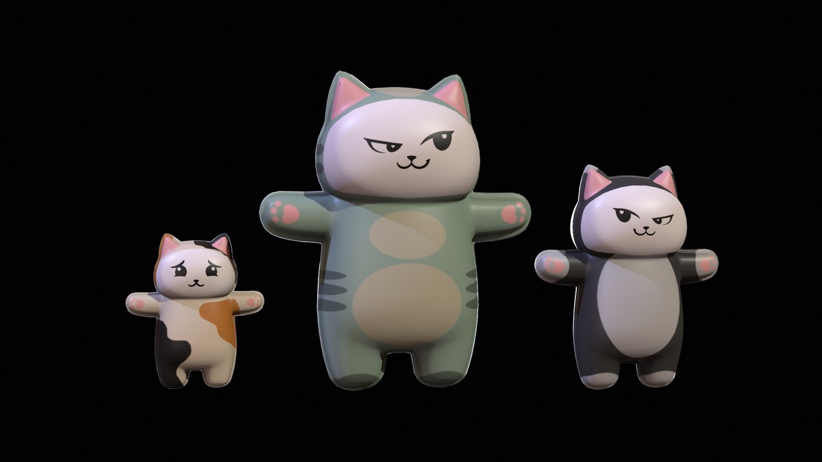Chibi Carton Cat
