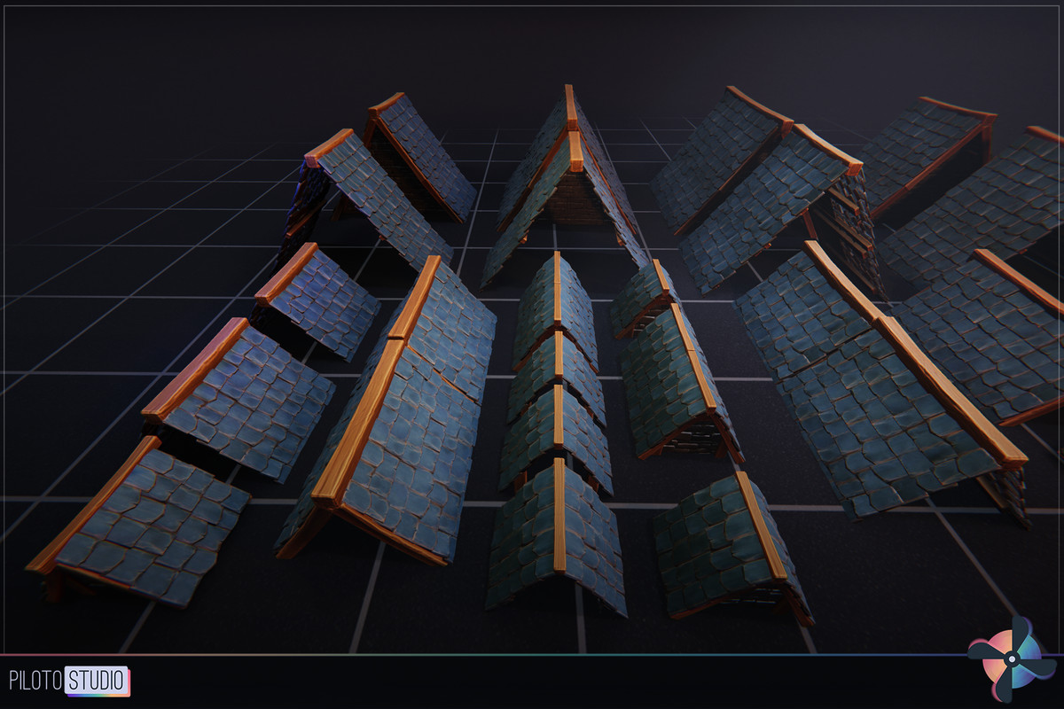 Mega Stylized PBR Environment Pack +500 Assets - Modular Houses, Water Shader