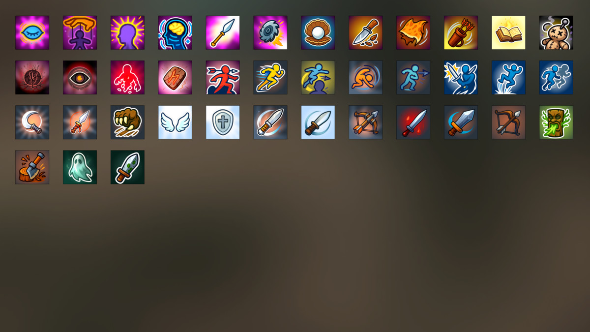 Fantasy RPG Skill Icons Pack for Abilities Spells Magic Combat Strategy