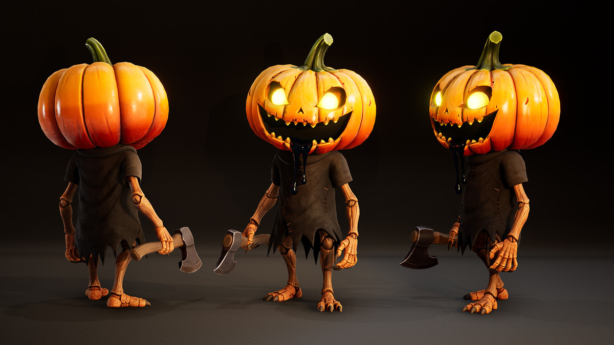 Stylized Pumpkin Horror Character Pack