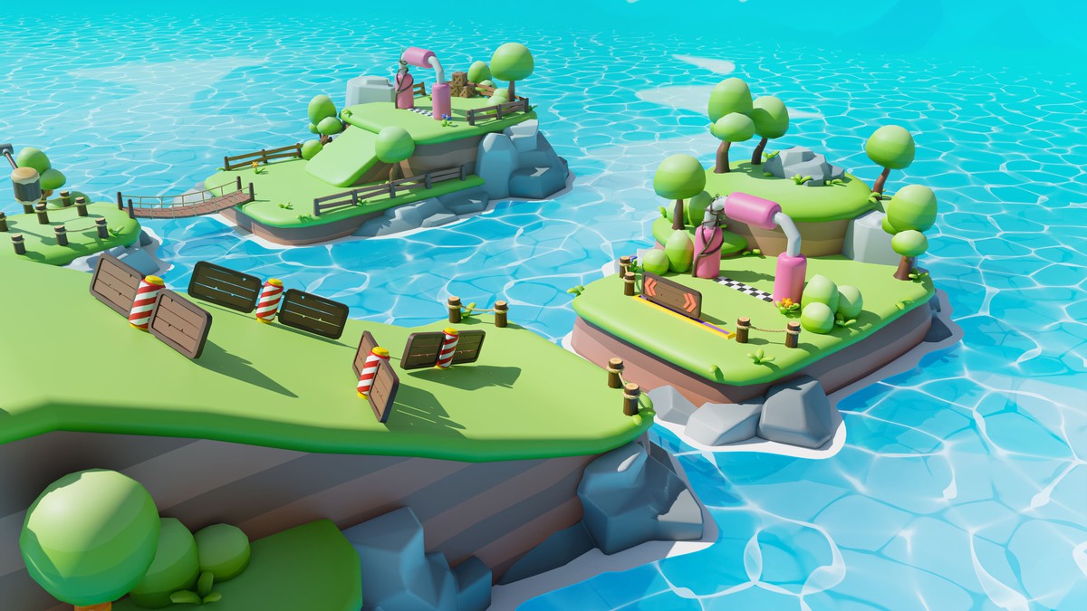 Platformer Deathrun - Low Poly 3D Models Pack