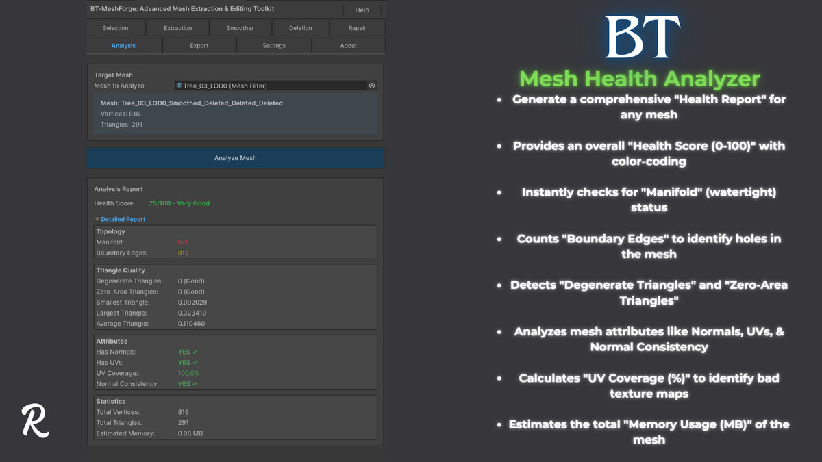 BT-MeshForge: Advanced Mesh Extraction & Editing Toolkit
