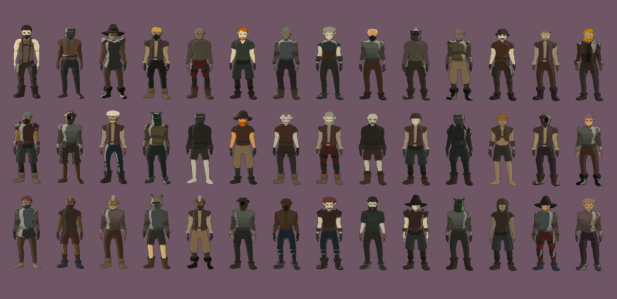 Modular Characters Pack - Stylized Low poly