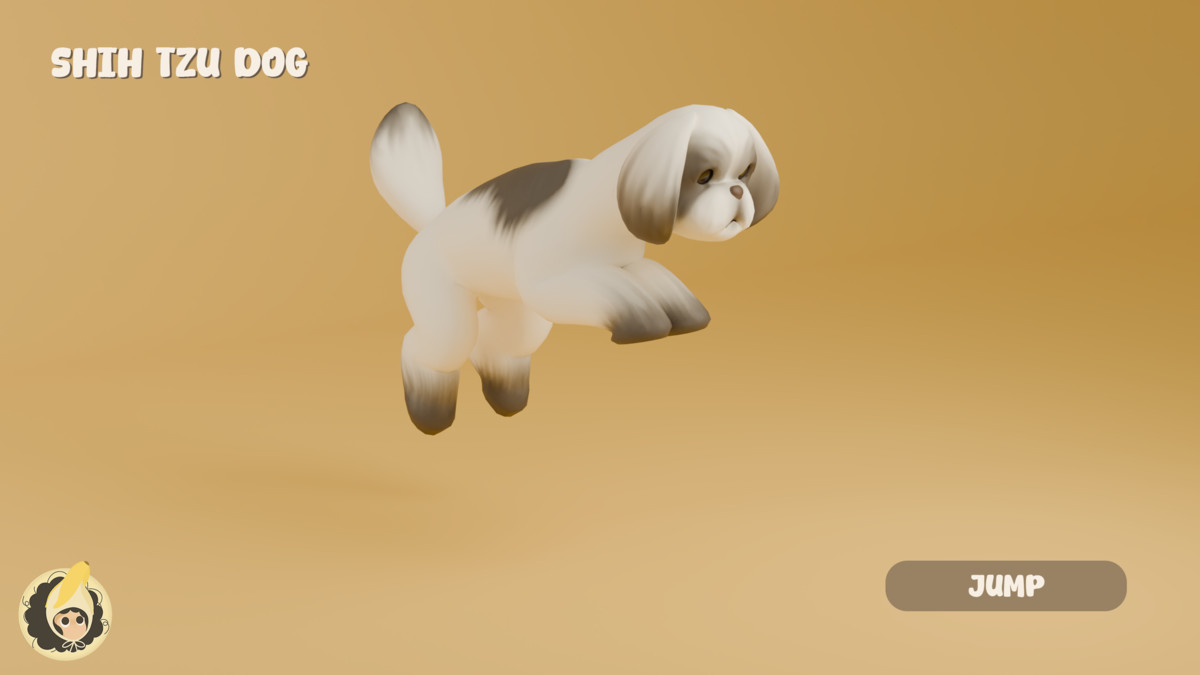 Animated Shih Tzu Dog