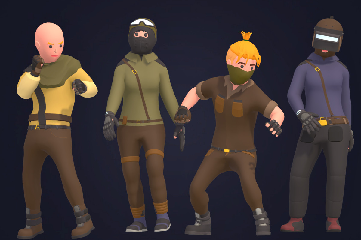 Customizable 3D Military Characters Bundle