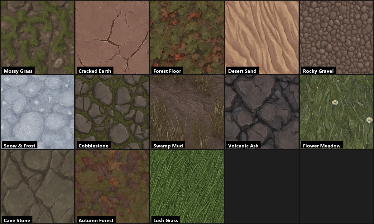 Stylized Terrain Textures - Volume 1