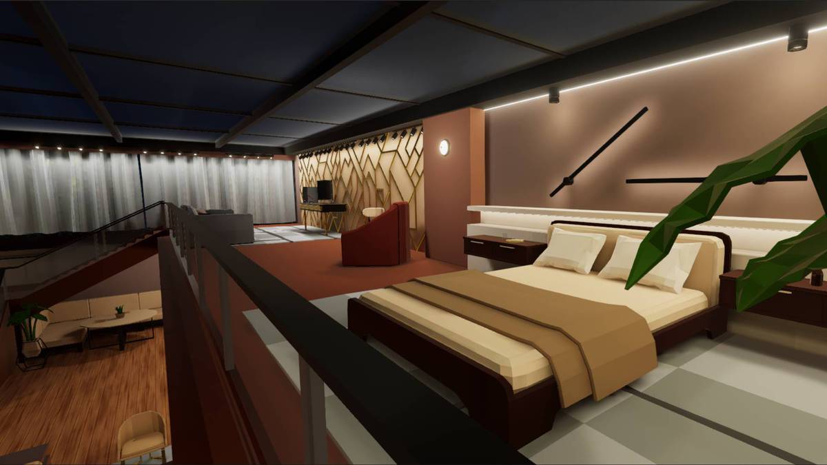 LowPoly Luxury Loft Interior