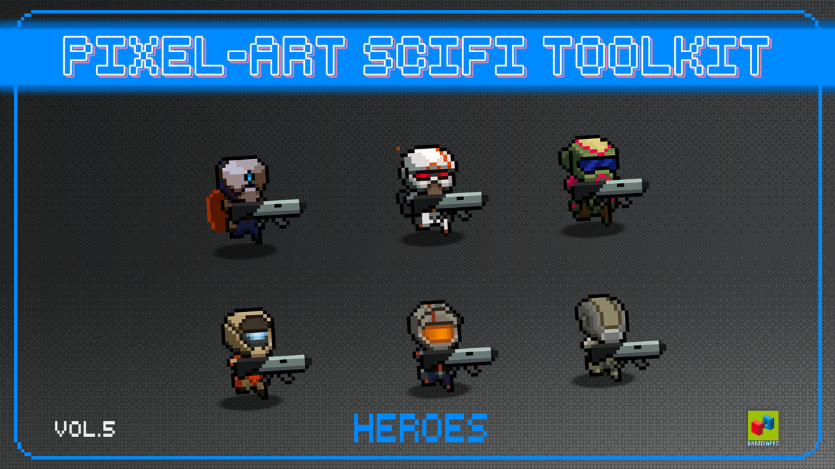 2D Pixel Art Sci-Fi Bundle