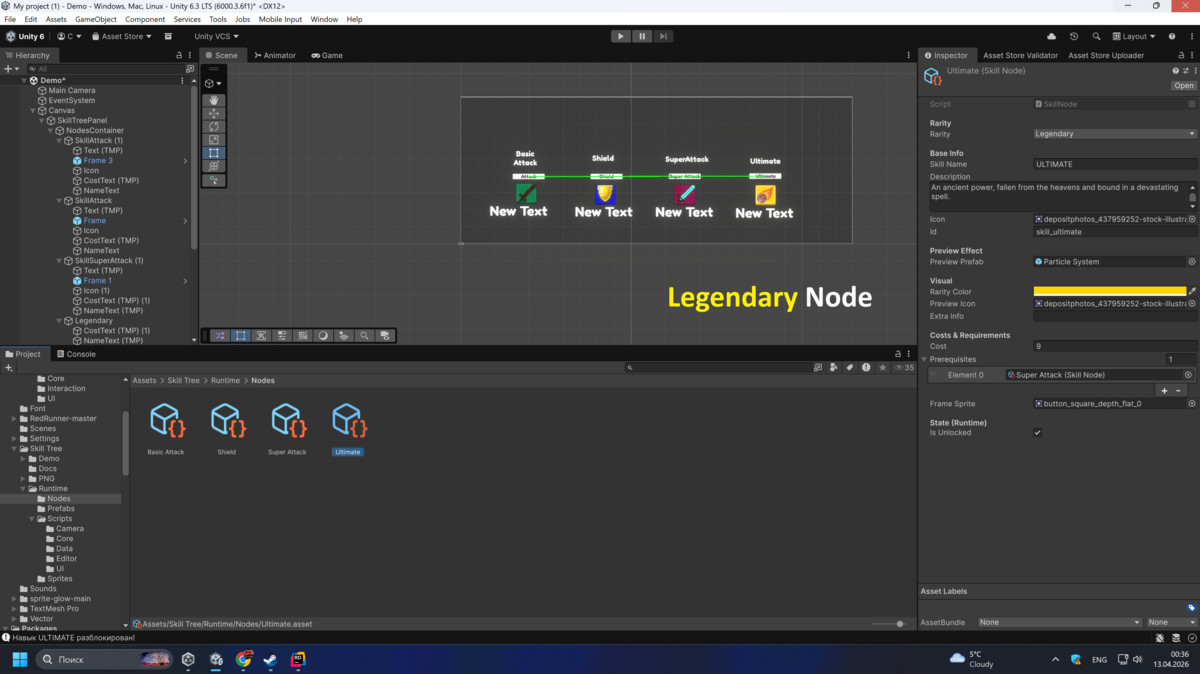 Advanced Skill Tree System with Smart Tooltips & Auto Layout