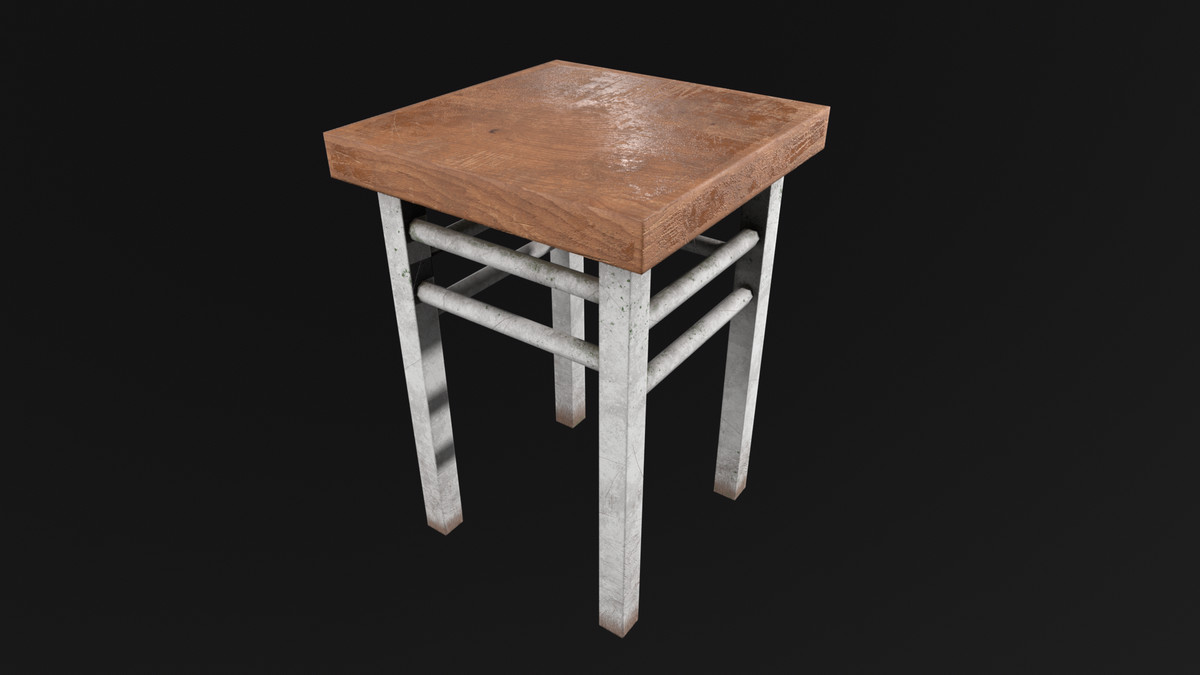 Old Industrial Stool