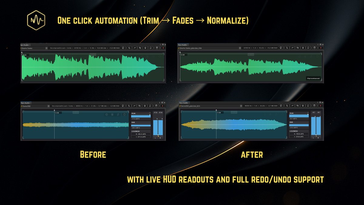 NyxAudio Waveform Editor