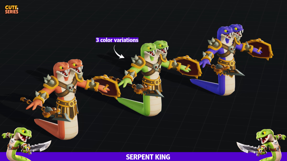 Serpent Snake King Cute Series