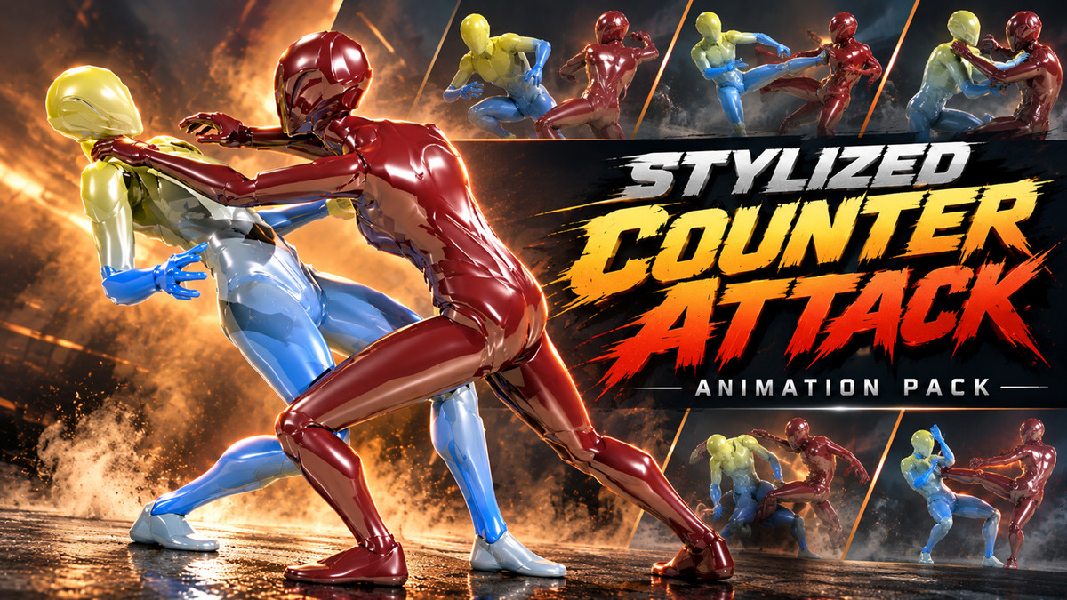 Stylized Counter Attack Animation Pack