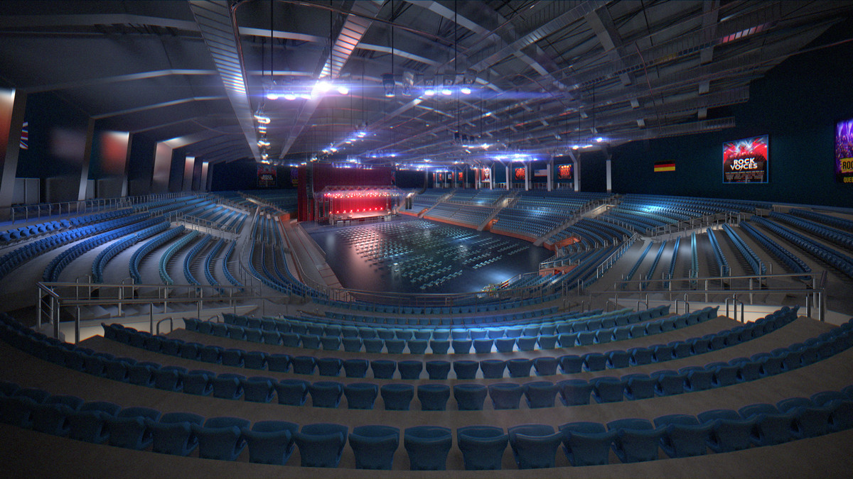 Concert Event Stage Arena Interior Modular 3d Environment Level