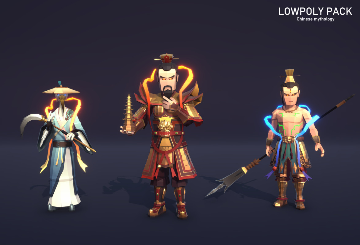 LowpolyPack_Chinese mythology