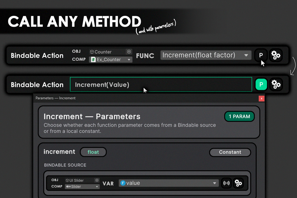 Bindables System - A Visual Variable Binding System for Unity