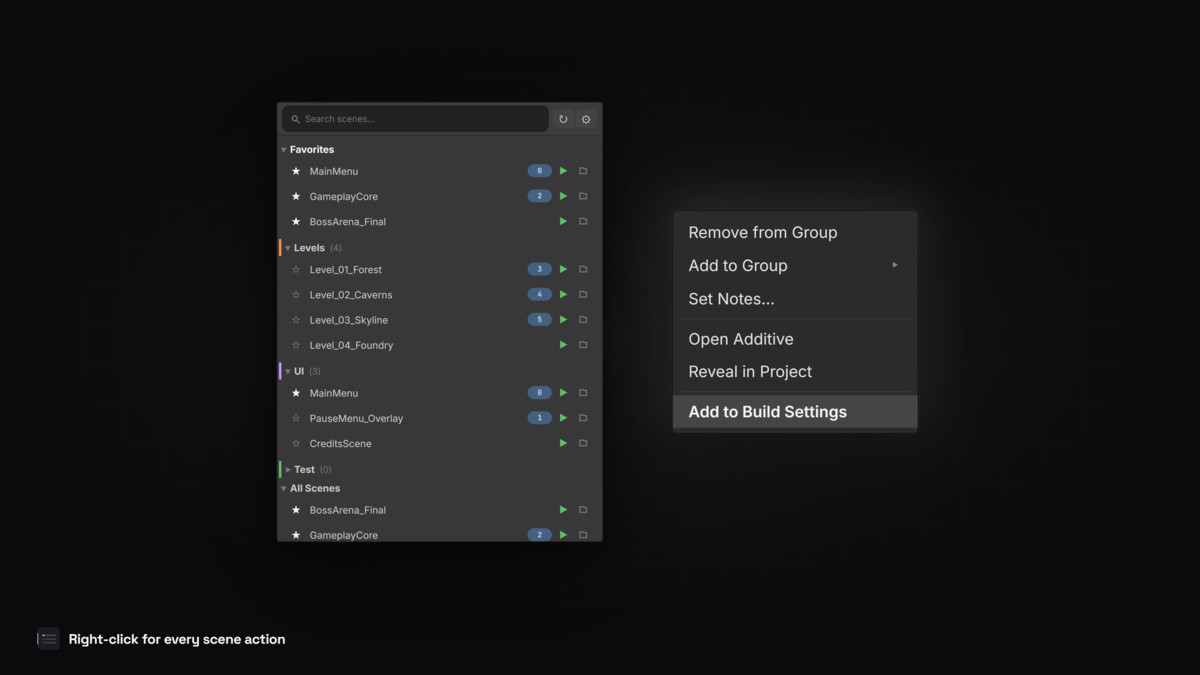 Scene Flow - Scene Manager, Loader & Switcher for Unity
