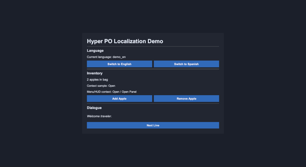 Hyper PO Localization - Gettext Workflow for Unity (.po/.pot)