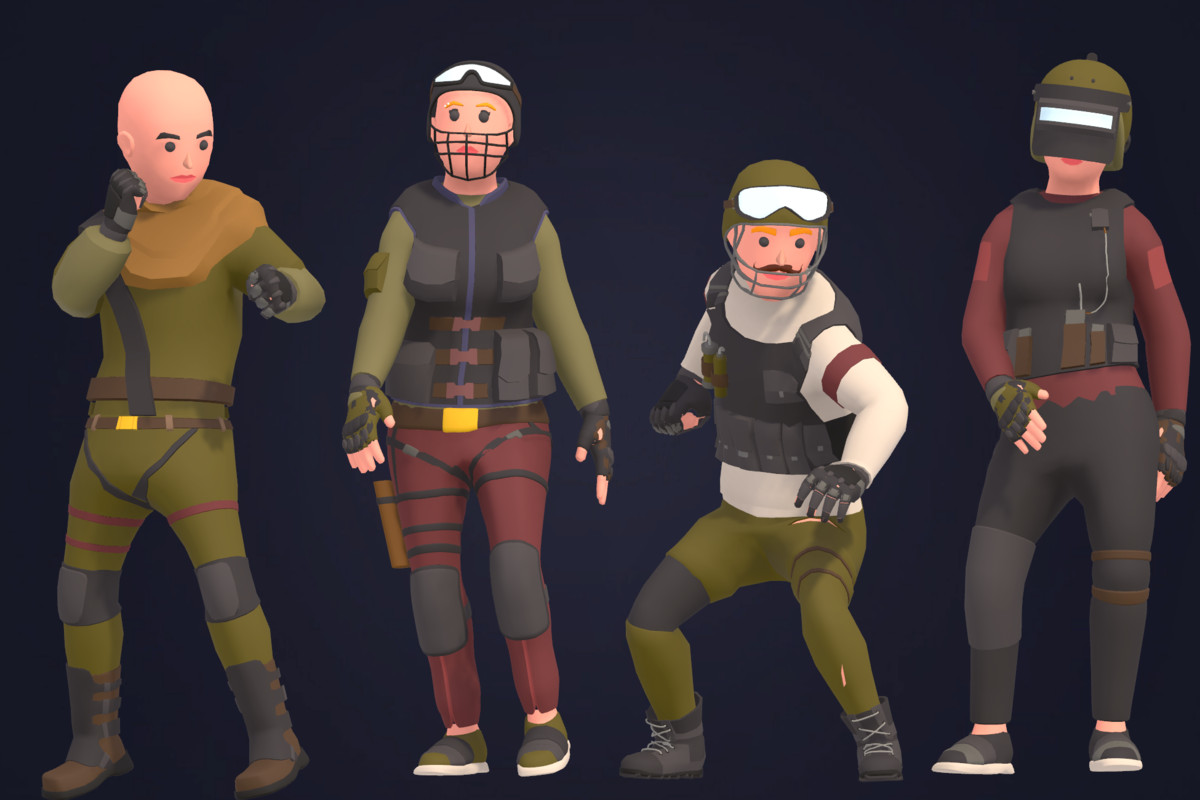 Customizable 3D Military Characters Bundle