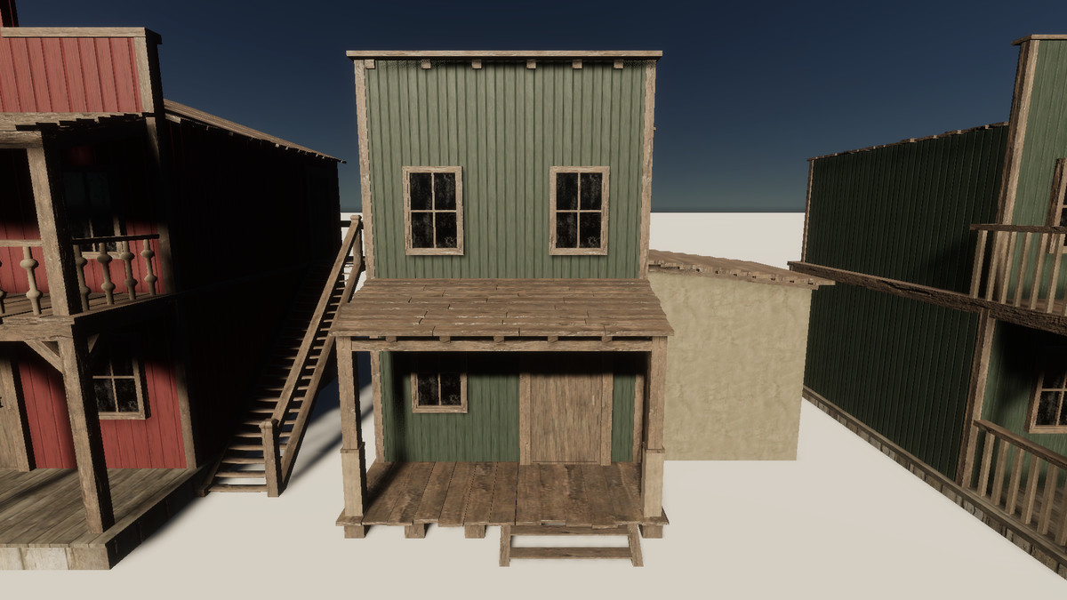 Wild West Town - Realistic Buildings Pack