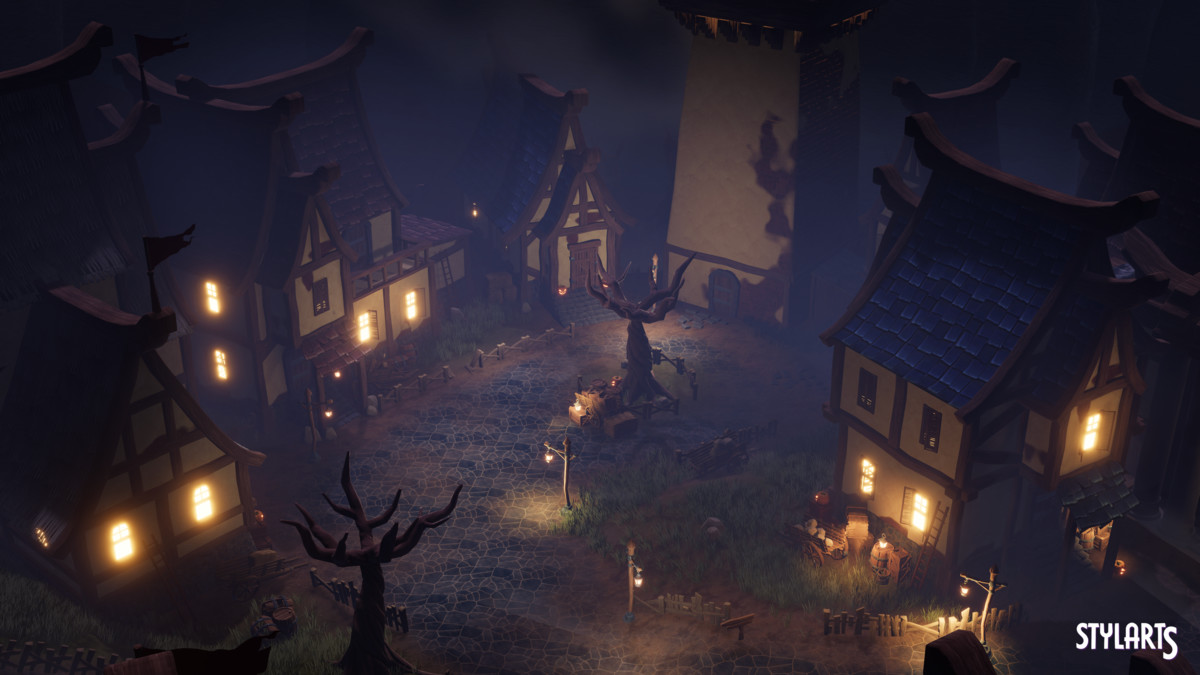 Stylized Magical Haunted Village
