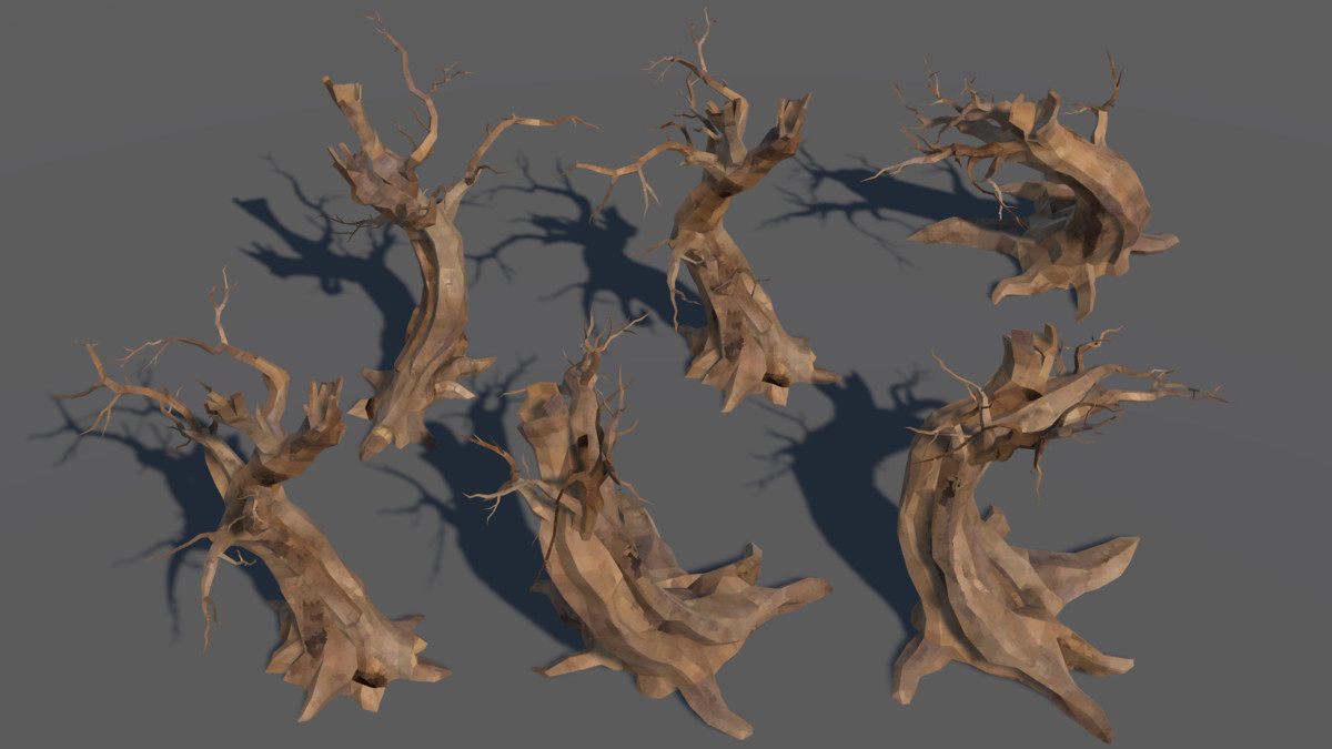 LowPoly Nature DeadTree