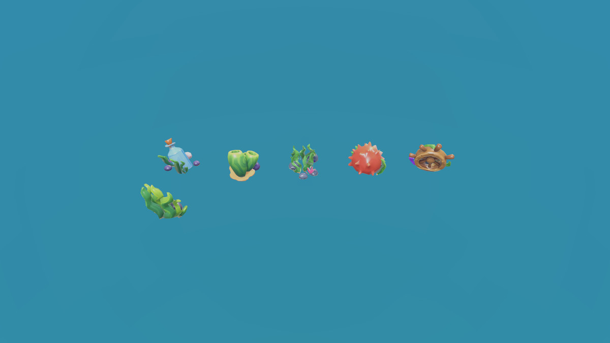 Stylized Underwater Pack — Rocks, Corals & Sea Props