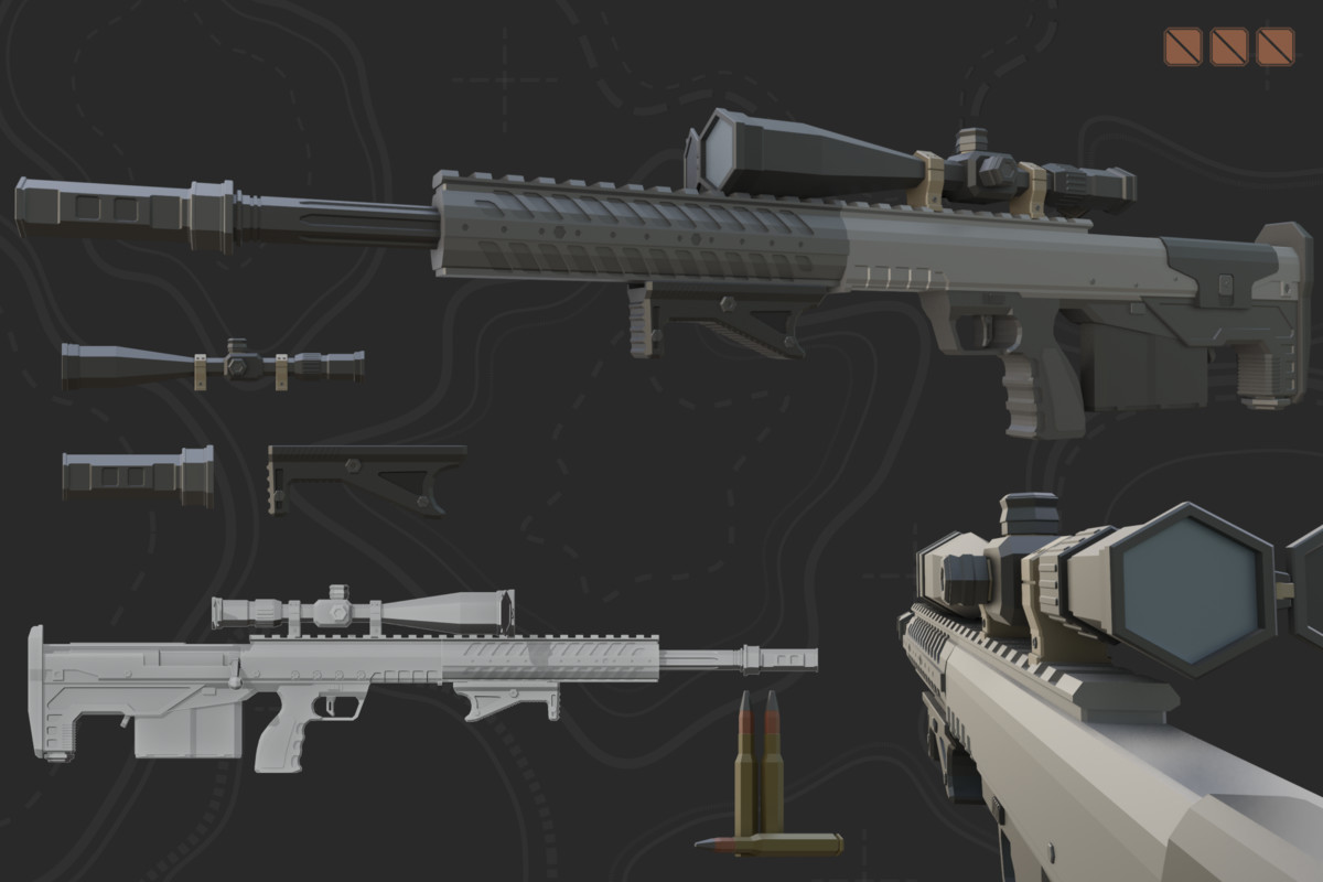 Low Poly Weapon Bundle Pack V
