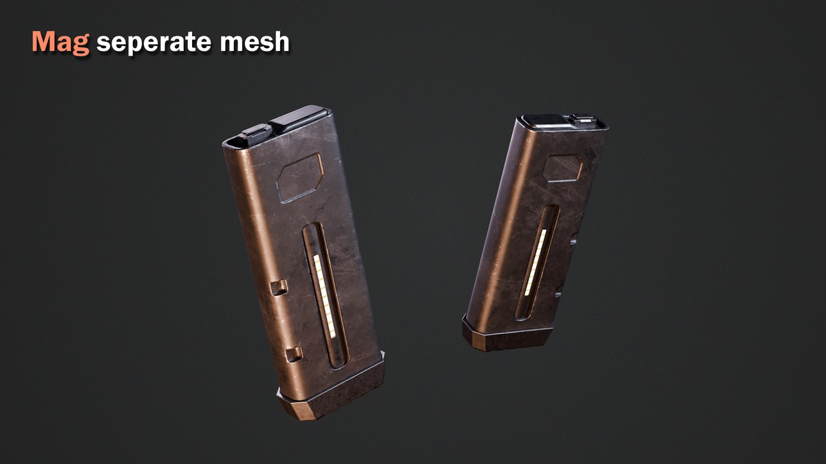 Sci-fi Weapon - Game Ready Rifle
