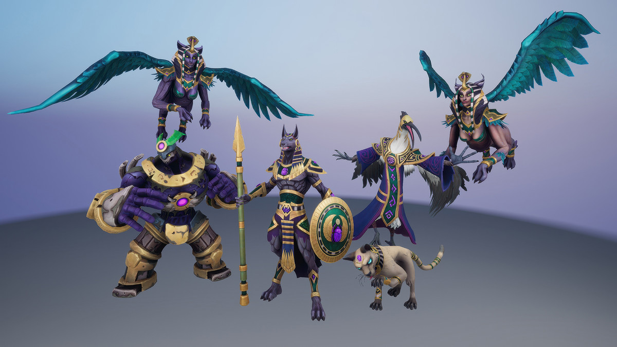 Stylized Egyptian Fantasy Characters Pack